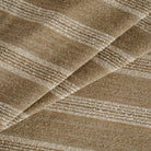 Acadia Stripe Cinnamon Fabric, a nutty brown, oatmeal and white striped high-performance upholstery fabric from Tonic Living.