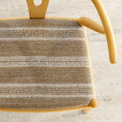 Acadia Stripe Cinnamon, a light brown upholstery fabric from Tonic Living.