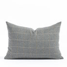 Addison Plaid 14x20 Pillow Flagstone, a heather grey windowpane patterned lumbar throw pillow from Tonic Living