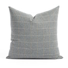 Addison Plaid 20x20 Pillow Flagstone, a heather grey windowpane check throw pillow from Tonic Living