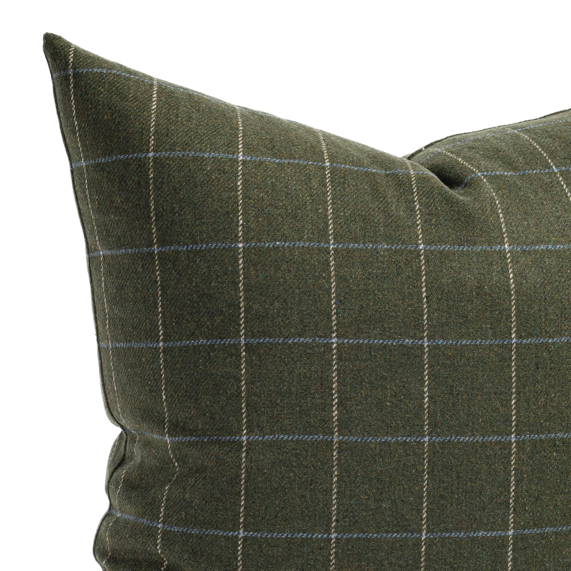 Green plaid throw pillows sale