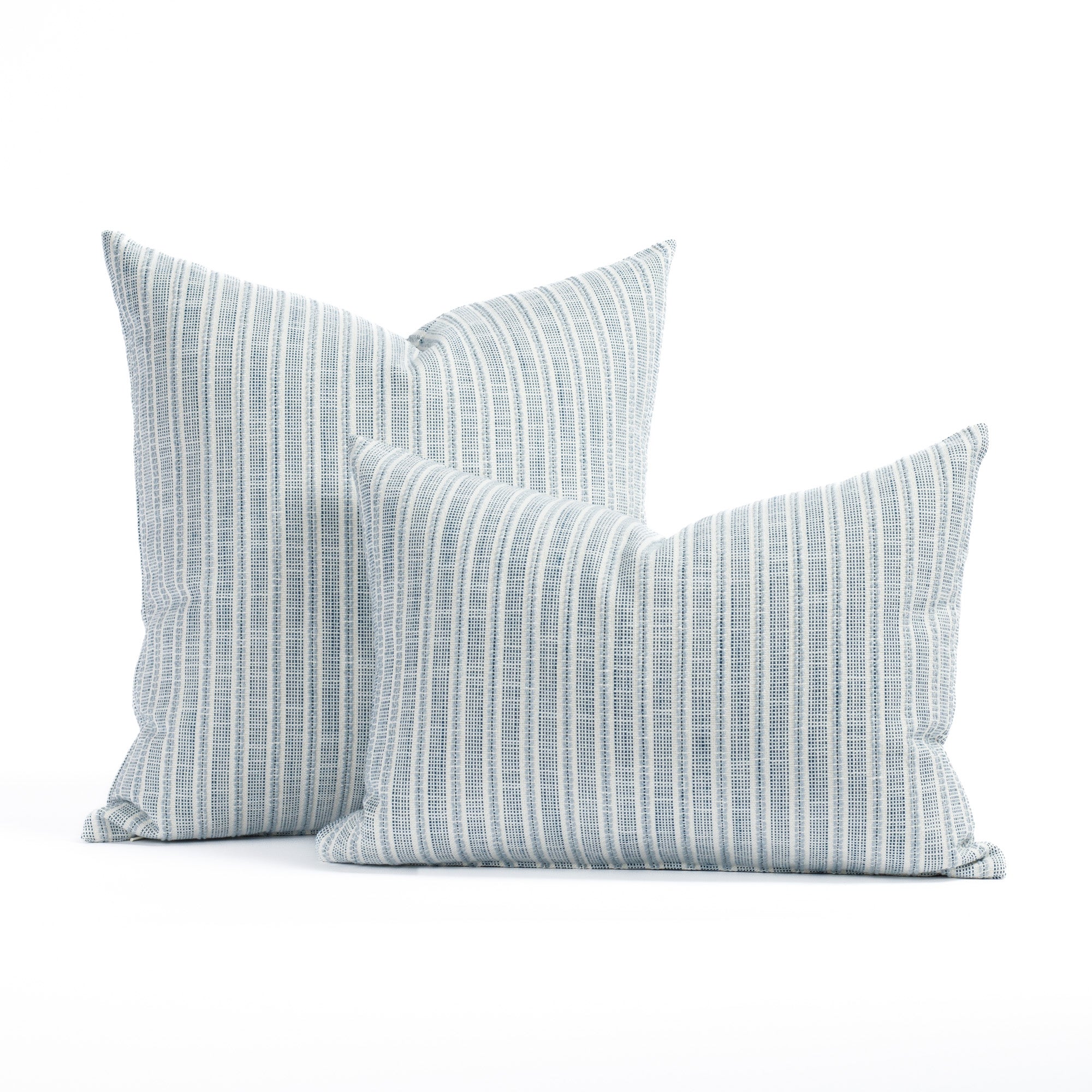 Amalfi Stripe 20x20 Indoor Outdoor Pillow Indigo With Insert