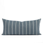 Brunswick Chambray 15x32, a blue and white striped XL lumbar pillow from Tonic Living.