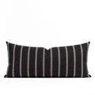 Brunswick Onyx 15x32, a black and white striped XL lumbar pillow from Tonic Living.