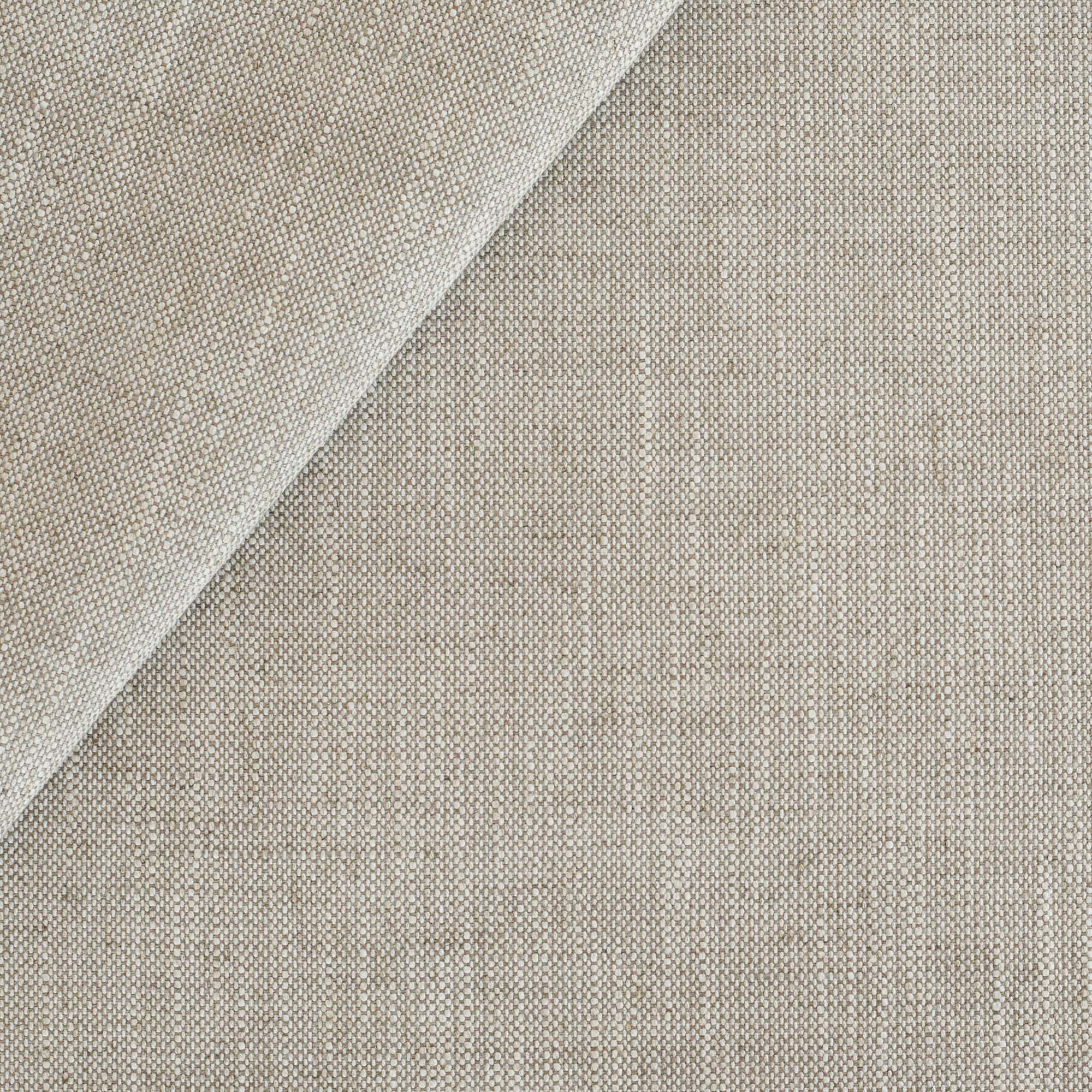 a neutral greige linen blend stain resistant upholstery fabric