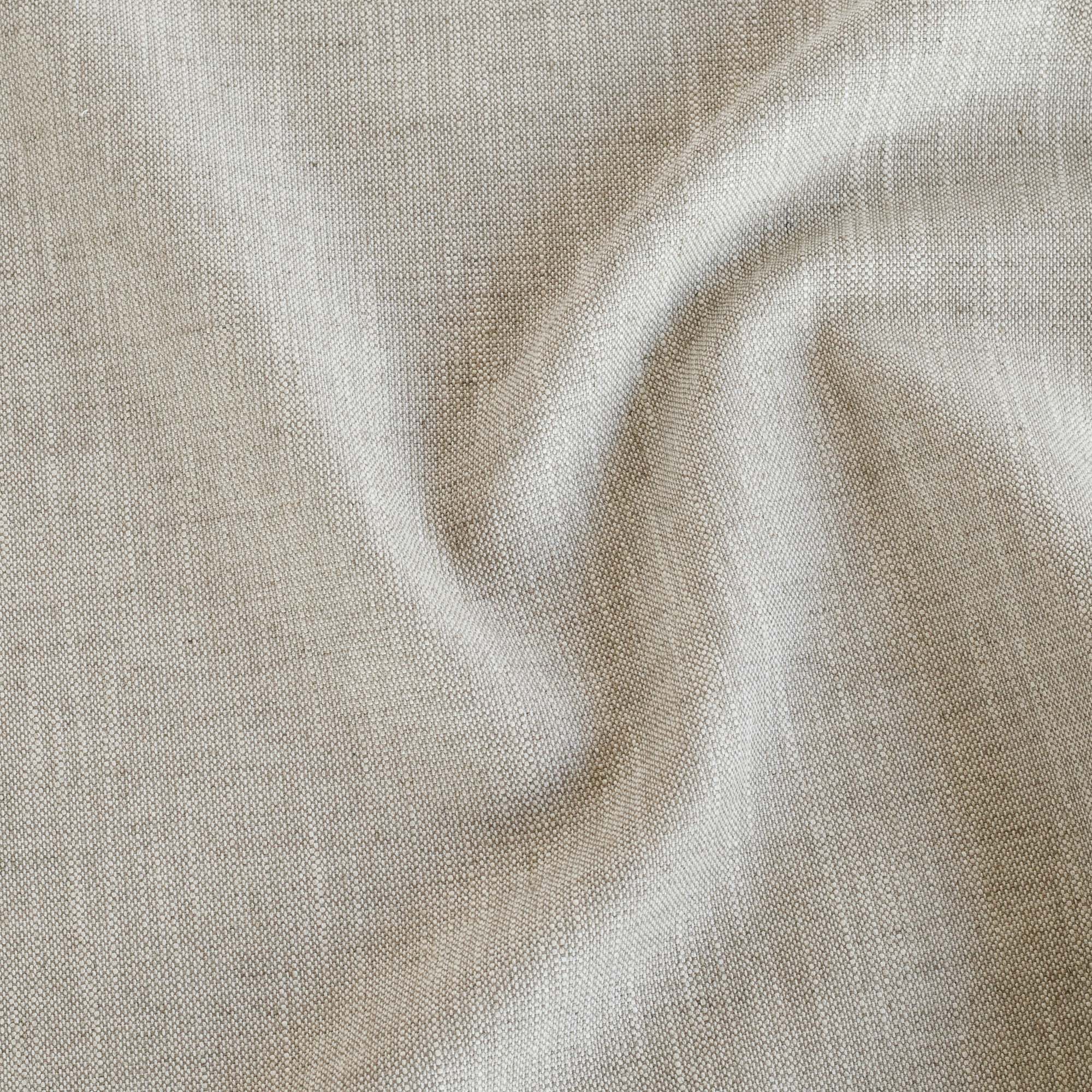 a neutral greige linen blend stain resistant home decor fabric