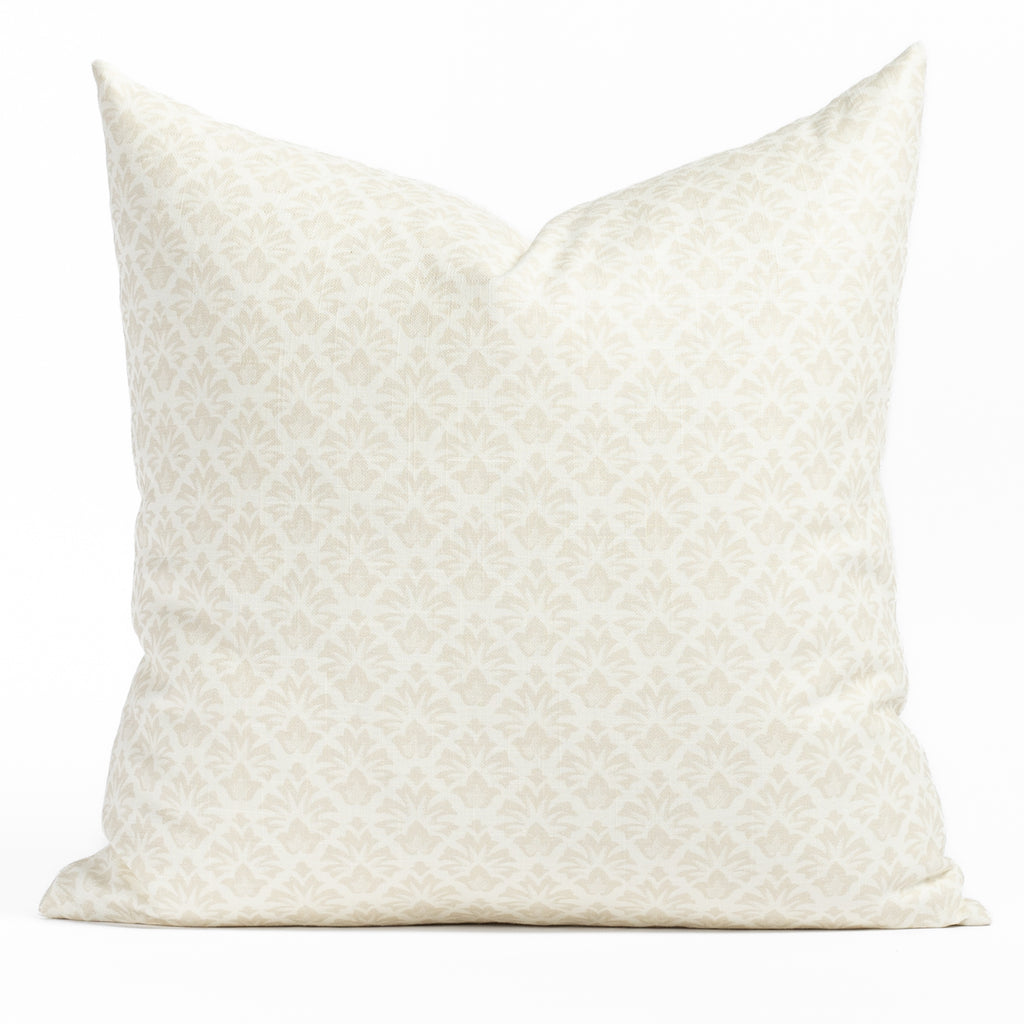 Soft White Vienna Throw Pillow-12 x 24