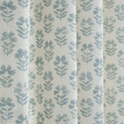 Cream and light blue linen-blend curtain fabric from Tonic Living.