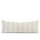 Finn Stripe 16x42 Bolster Pillow natural, an off white and oatmeal chenille striped Tonic Living pillow