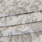 an oatmeal and earthy grey floral print multi purpose fabric from Tonic Living