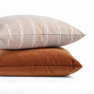 rich rust and cognac throw pillows