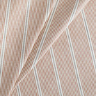 a rust red, parchment and black stripe multi use fabric