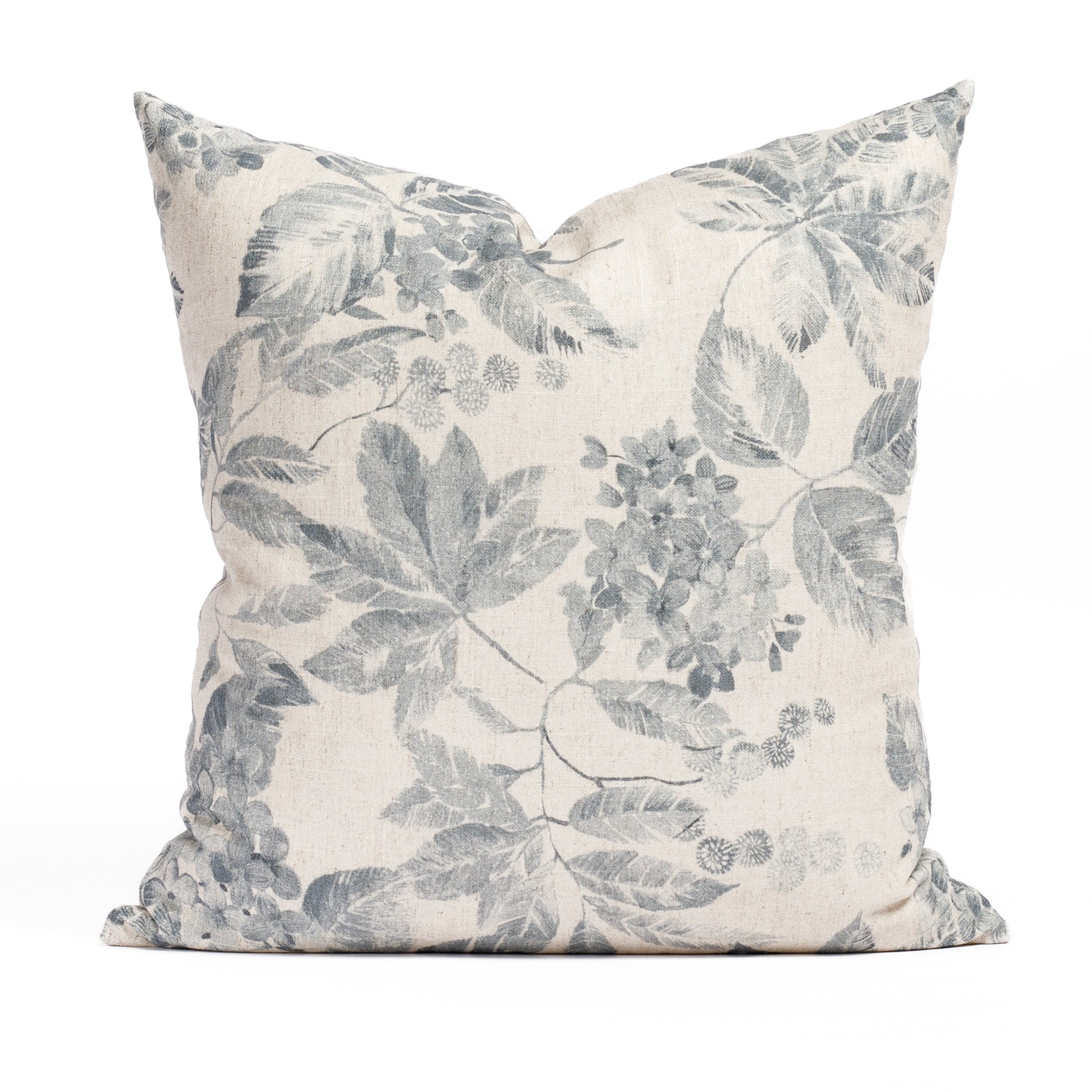 Blue floral cushion best sale