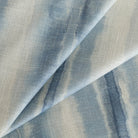 a painterly blue ombre stripe fabric