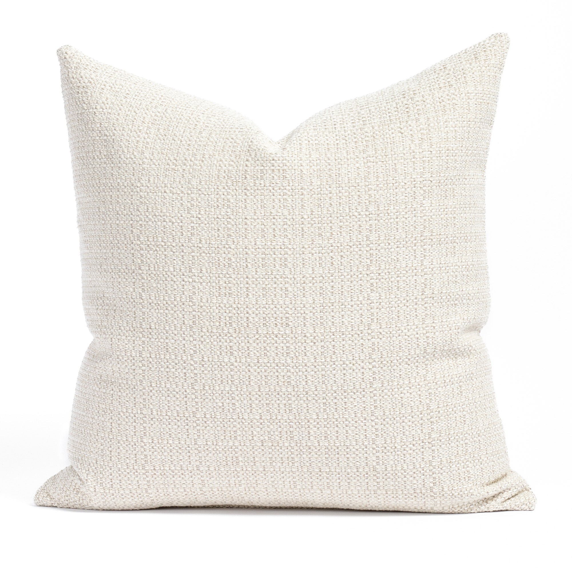 Cream textured sale throw pillows