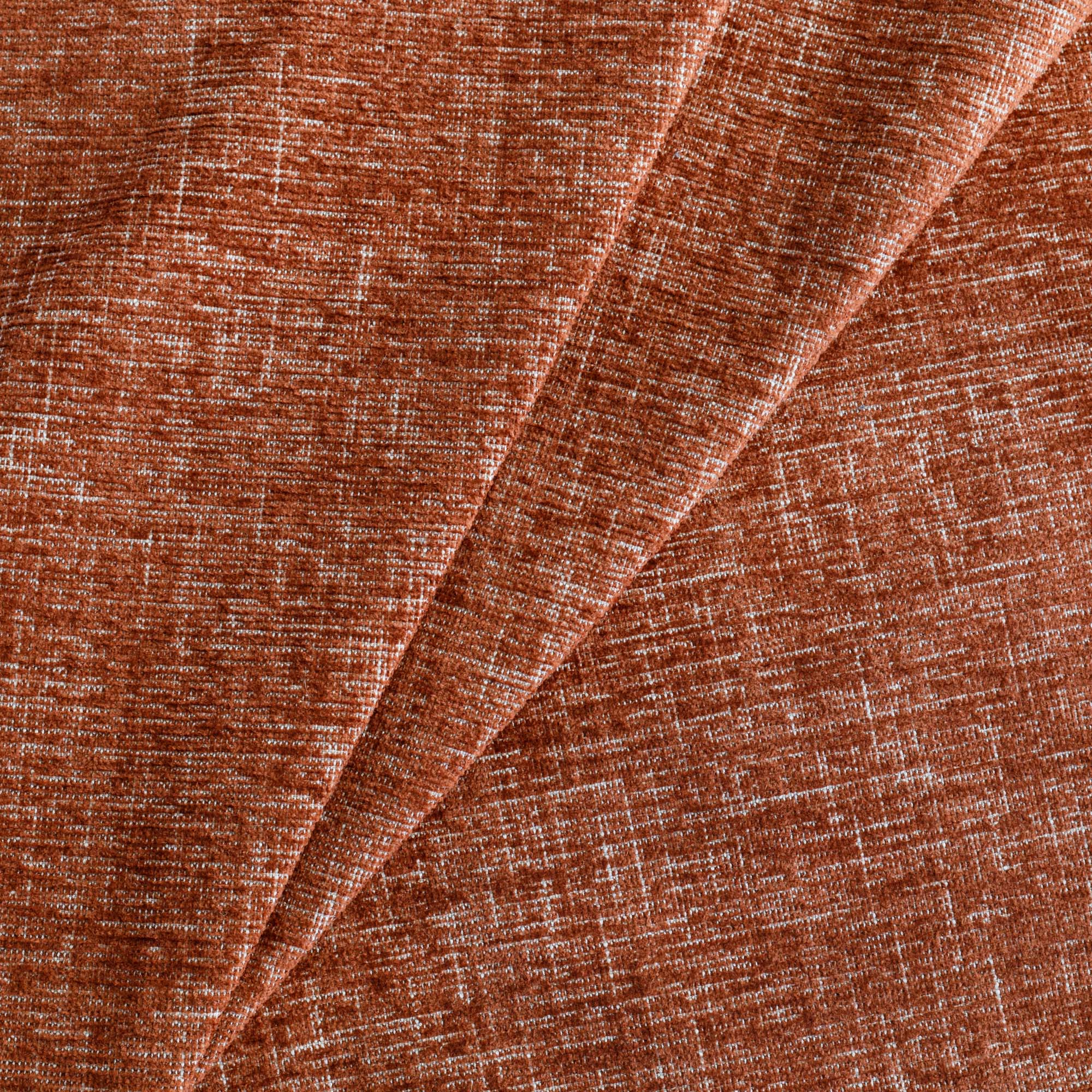 Otis Fabric Rust, an earthy rust red chenille upholstery fabric from Tonic Living