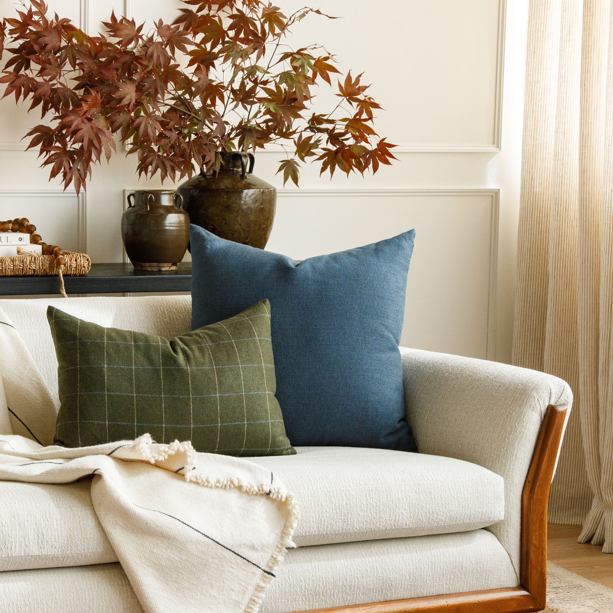 Indigo accent pillows best sale