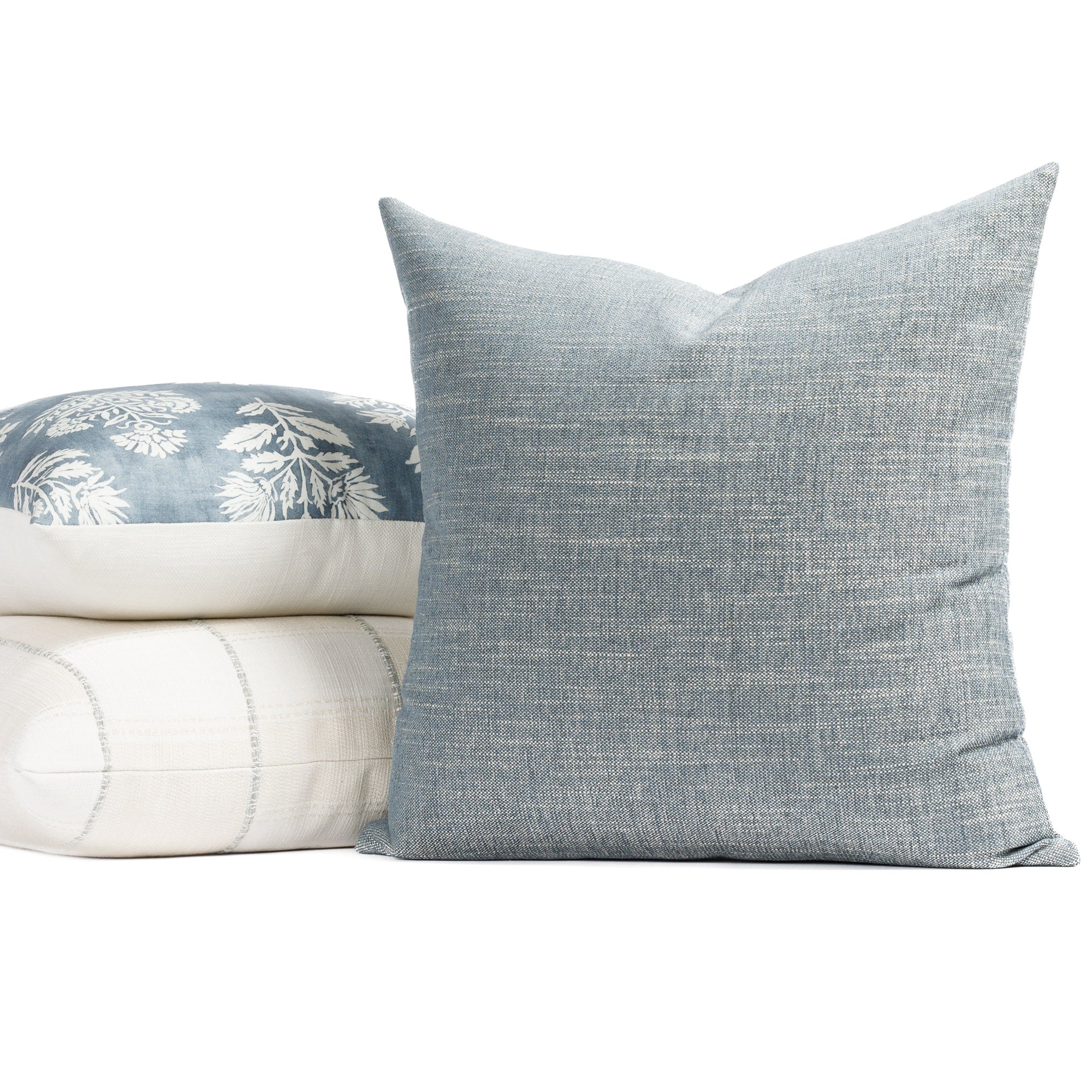 Gray and white pillows sale