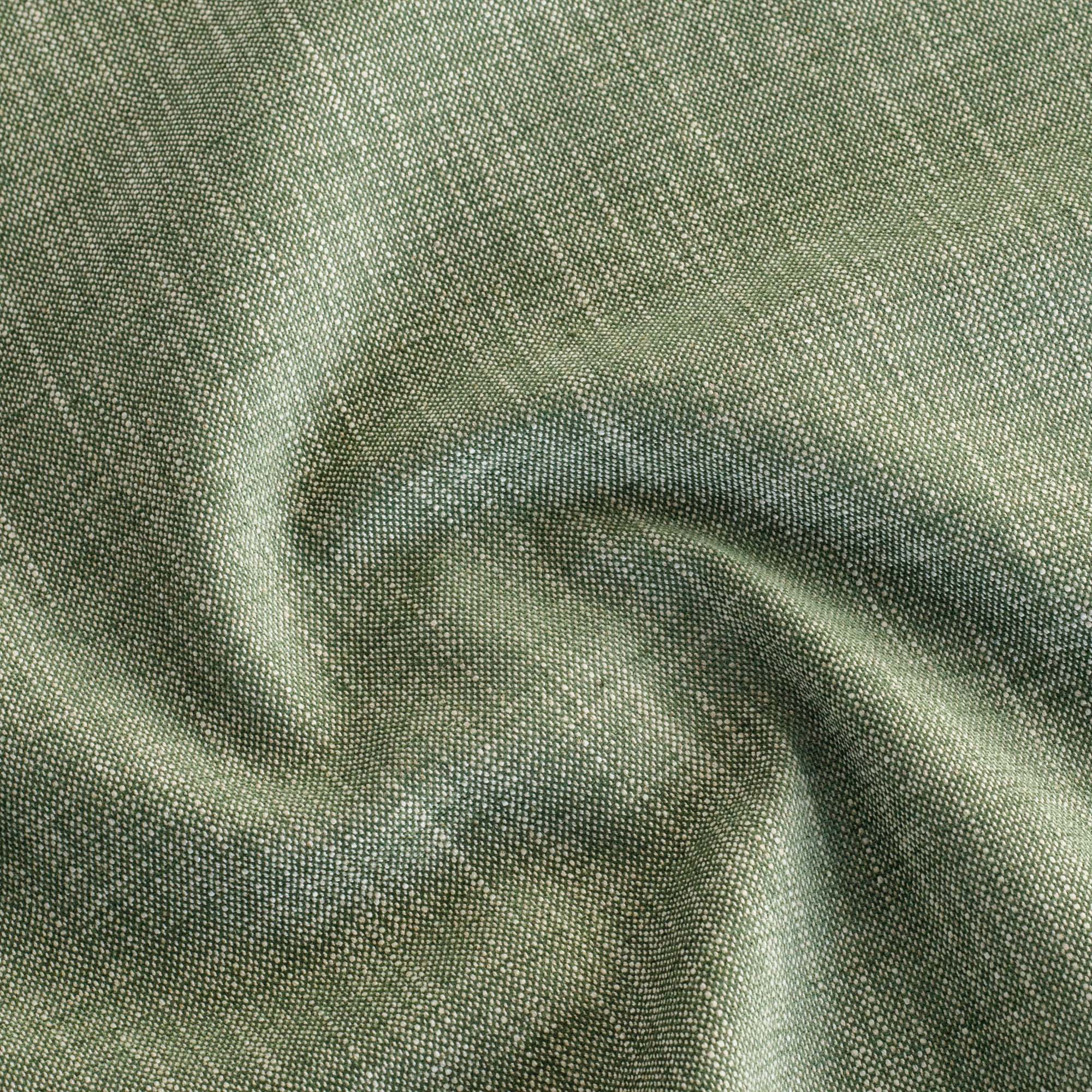 a pine green soft textured multi use fabric