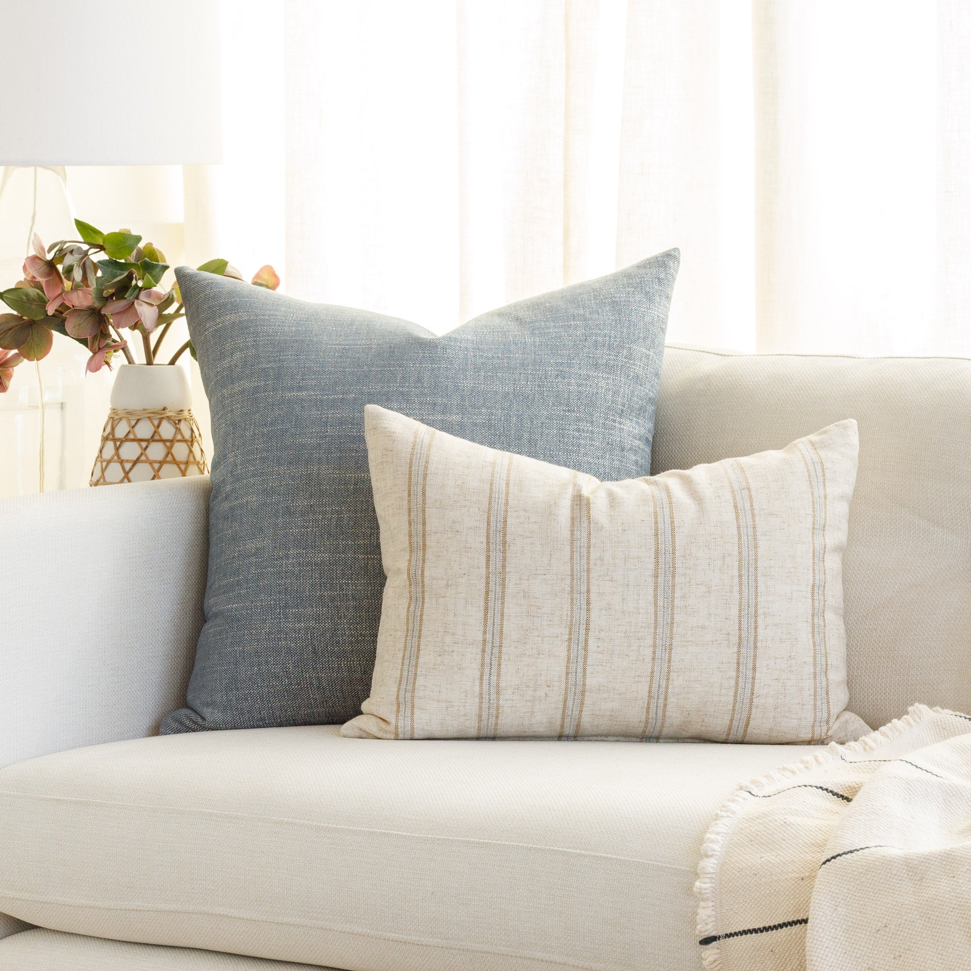 Indigo couch pillows sale