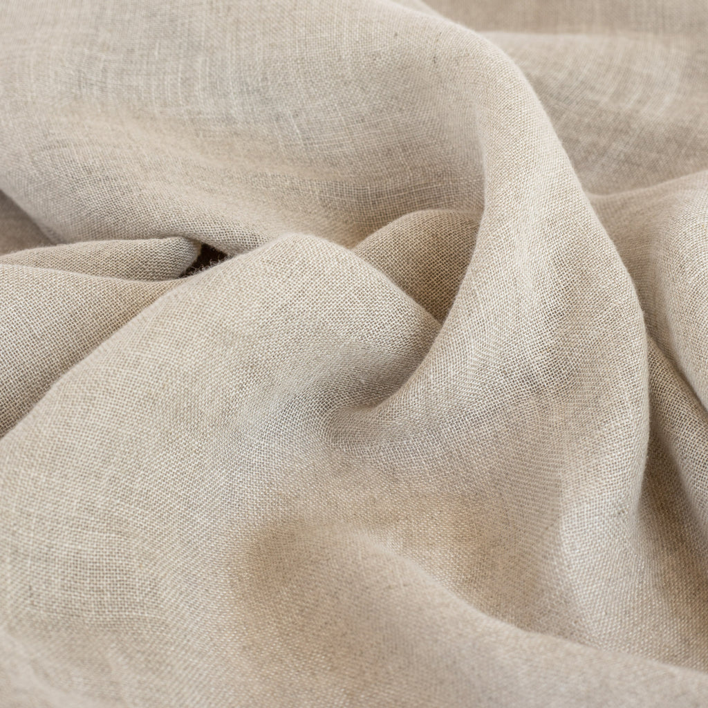 Softened Pure Linen Fabric, White Beige Striped Linen Fabric, Organic Pure  Flax Fabric, Rustic Vintage Striped Linen by the Meter, 290 GSM 