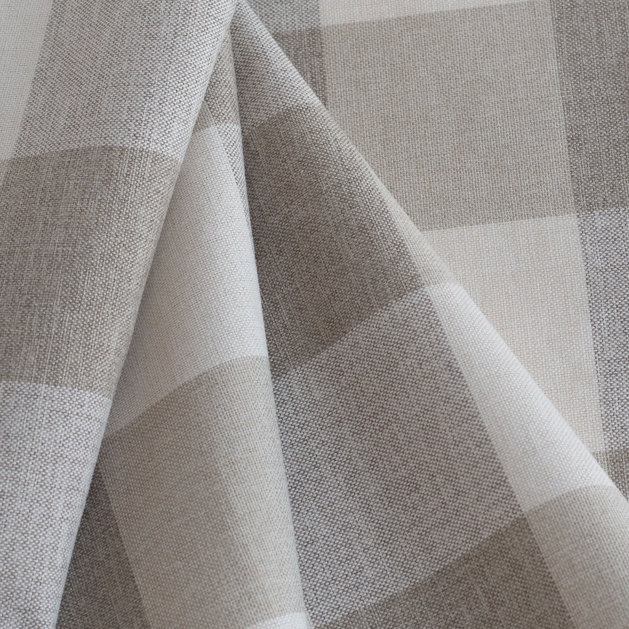 Fitget Light Grey Melange Linen Look Upholstery Fabric